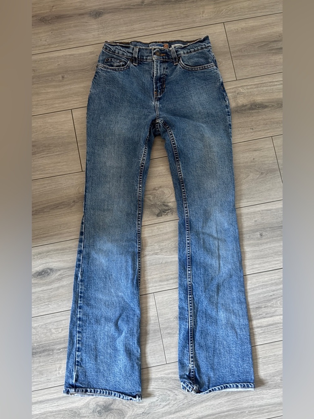Old Navy Vintage Blue Flared Jeans Tall